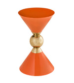 Balhi Orange/Gold Metal Side Table