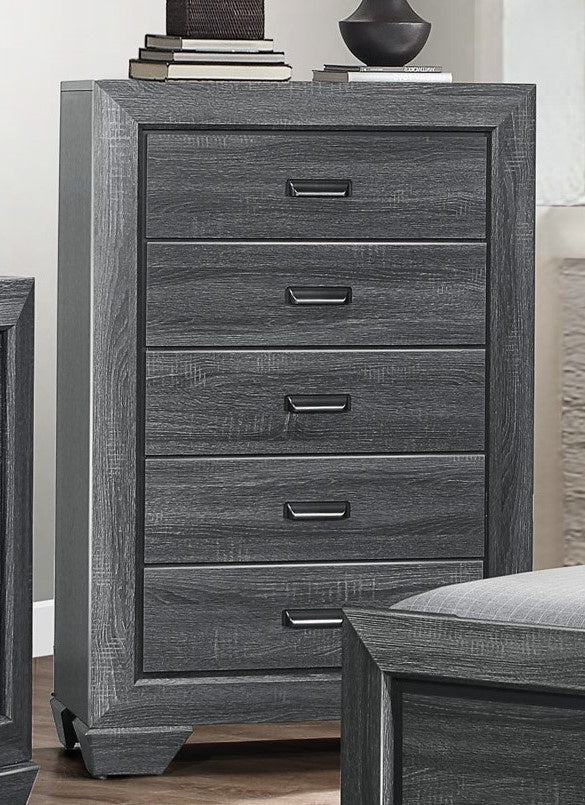 Beechnut Gray Faux Wood Chest