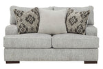 Mercado Pewter Fabric Loveseat