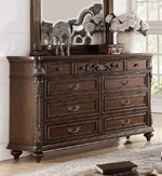 Chiarina Dark Brown Wood Dresser