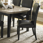 Cristo 2 Dark Brown Bi-Cast Vinyl/Wood Side Chairs