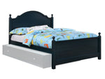 Diane Blue Solid Wood Full Bed