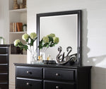 Evelyn Black Wood Frame Dresser Mirror