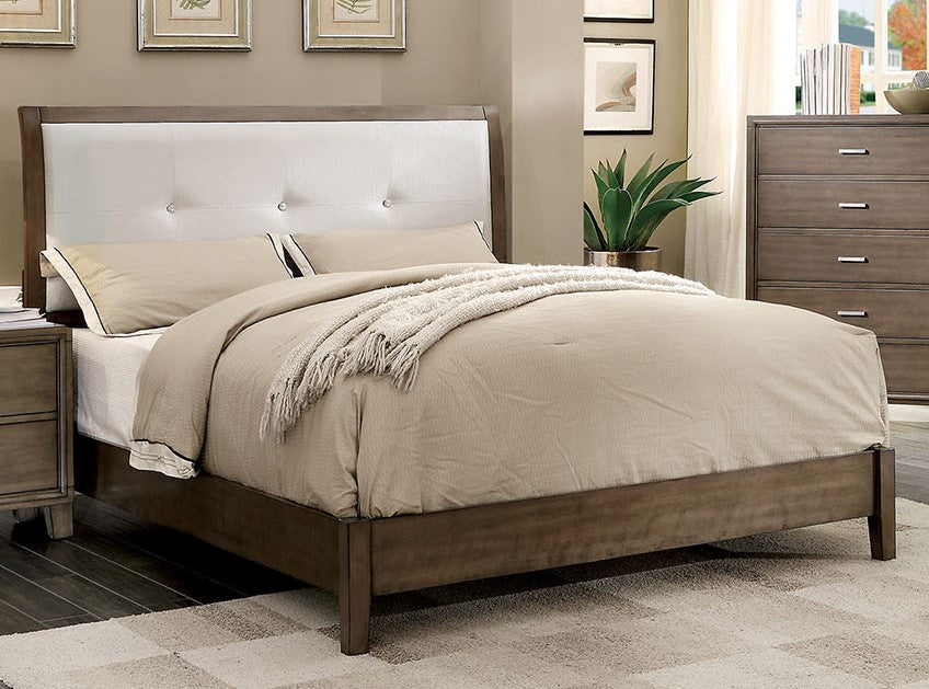 Enrico I Gray Wood Full Bed