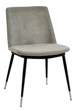 Evora 2 Grey Velvet/Metal Side Chairs