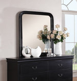 Fiona Black Wood Frame Dresser Mirror