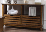 Gabriella Oak Wood Sofa Table with Storage