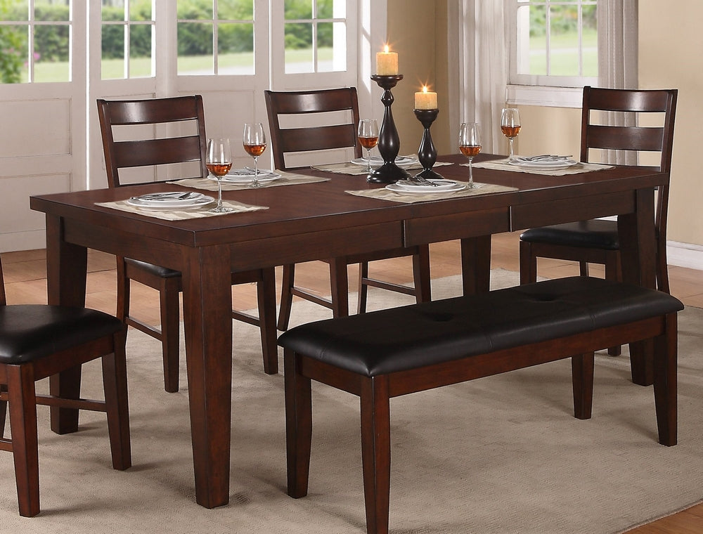 Georgete Antique Walnut Wood Extendable Dining Table