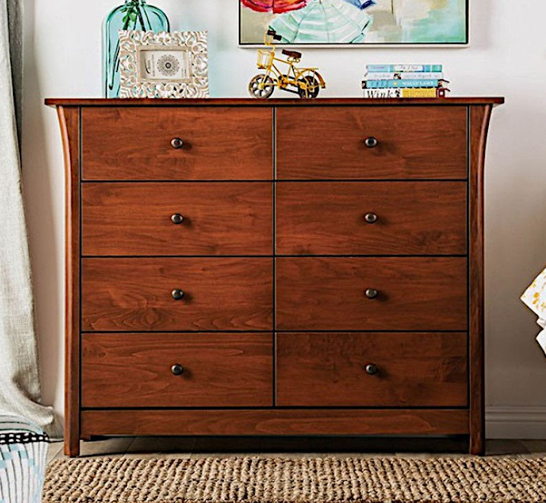 Keizer Cherry Wood Chest with 8 Drawers