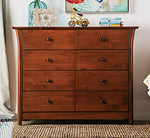 Keizer Cherry Wood Chest with 8 Drawers