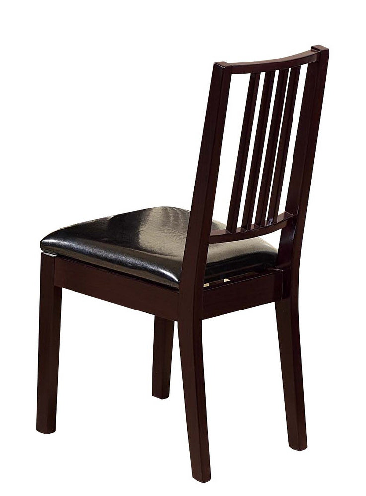 Kenzie 2 Red Cocoa Wood Side Chairs