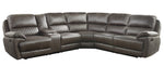 Knoxville 3-Pc Brown Manual Recliner Sectional Sofa