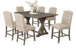 Mazikeen 7-Pc Beige Counter Height Table Set