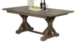 Mazikeen Gray Rustic Wood Dining Table