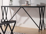 Magenta Black Metal/Glass Rectangular Sofa Table