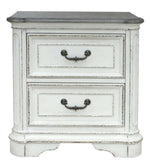 Marcelyn White Wood Nightstand