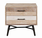 Marlow Rough Sawn Multi Wood 2-Drawer Nightstand