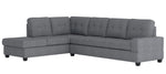 Maston 2-Pc Dark Gray Fabric Reversible Sectional Sofa