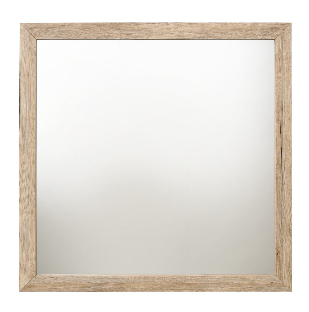 Miquell Rustic Natural Finish Wood Dresser Mirror