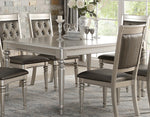 Raimonda Silver Wood Rectangular Dining Table