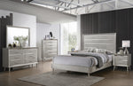 Ramon 5-Pc Metallic Sterling Wood Full Bedroom Set