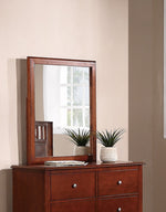 Rosario Cherry Wood Frame Dresser Mirror