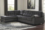 Accrington 2-Pc Granite Fabric LAF Sectional Sofa