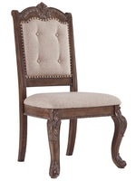 Charmond 2 Beige Fabric/Wood Side Chairs