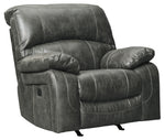 Dunwell Steel Fabric Power Rocker Recliner