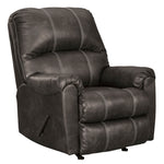 Kincord Midnight Faux Leather Manual Rocker Recliner