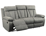 Mitchiner Fog Fabric Manual Recliner Sofa