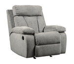 Mitchiner Fog Fabric Manual Rocker Recliner