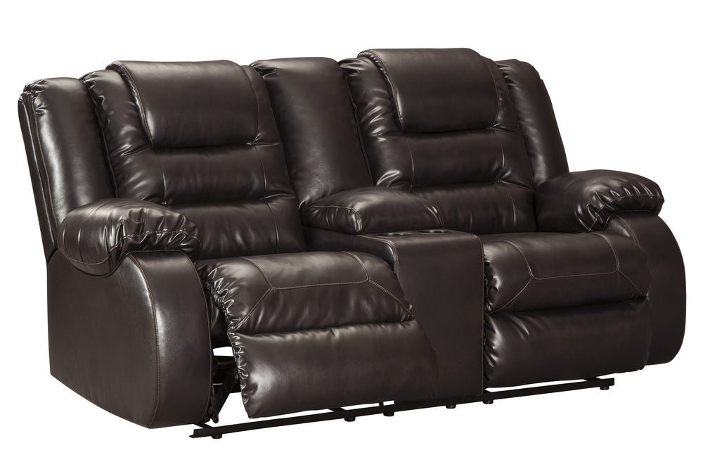 Vacherie Chocolate Manual Recliner Loveseat