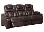 Warnerton Chocolate Power Recliner Sofa