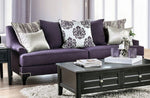 Sisseton Purple Chenille 2-Seat Sofa (Oversized)