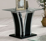 Staten Glossy Black Wood End Table