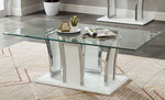 Staten Glossy White Wood Coffee Table