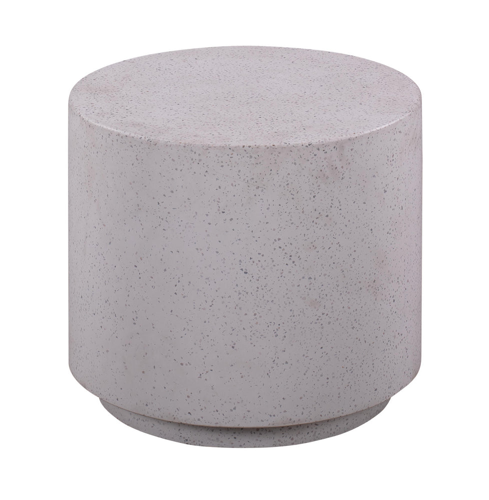 Terrazzo Light Speckled Concrete Side Table