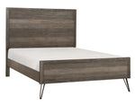 Urbanite Contemporary 3-Tone Gray Wood Queen Bed