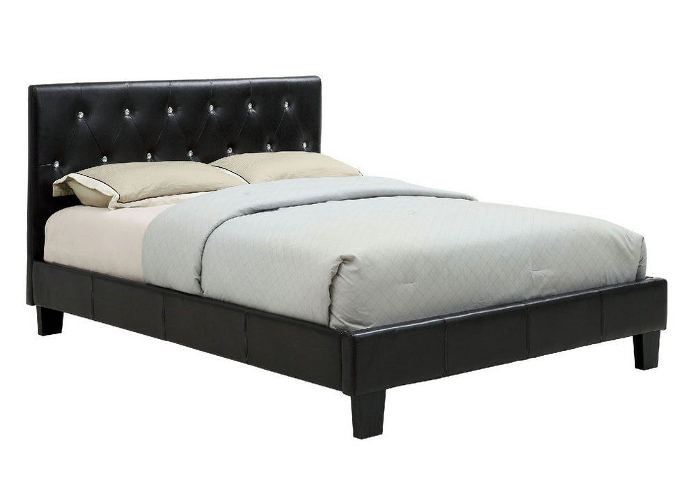 Vellen Black Leatherette Full Bed