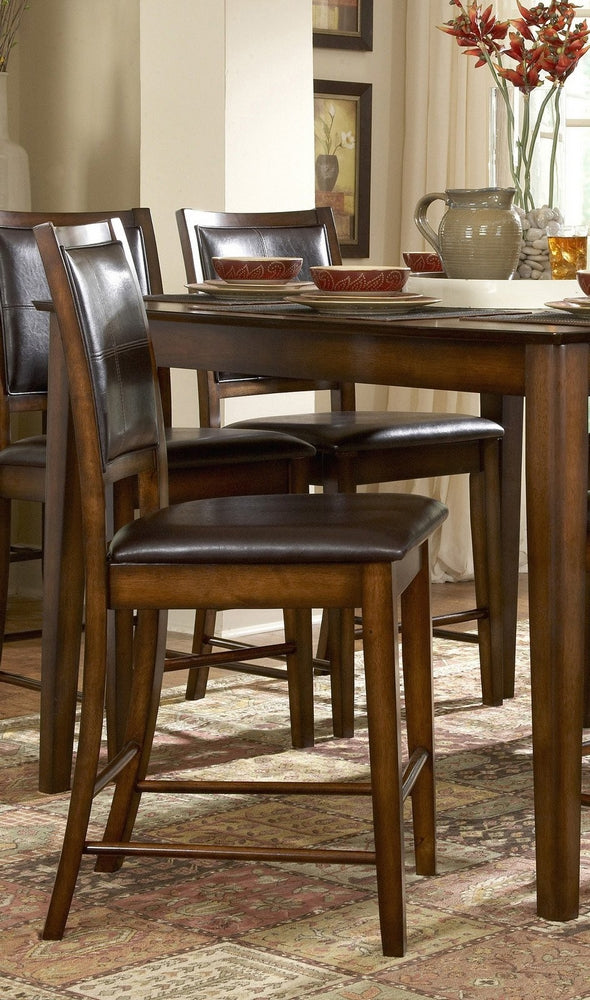 Verona 2 Burnished Oak Counter Height Chairs