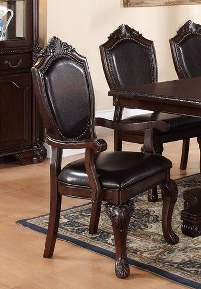Viola 2 Espresso Wood/Faux Leather Side Chairs