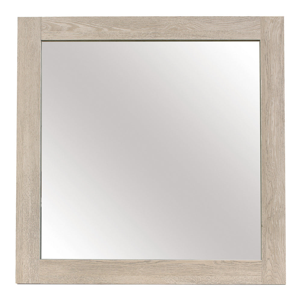 Whiting Cream Wood Frame Dresser Mirror