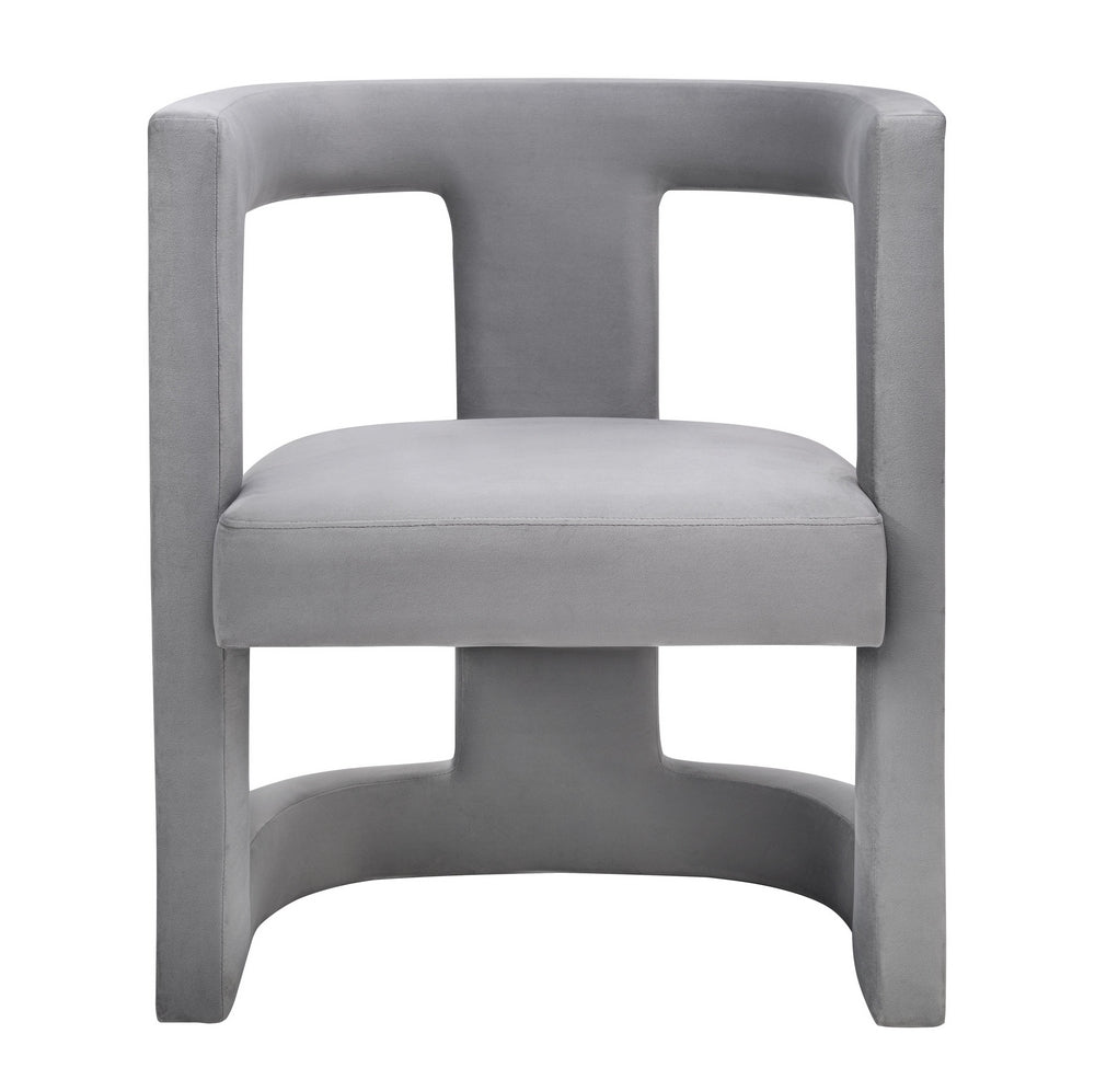 Ada Grey Velvet Upholstered Chair