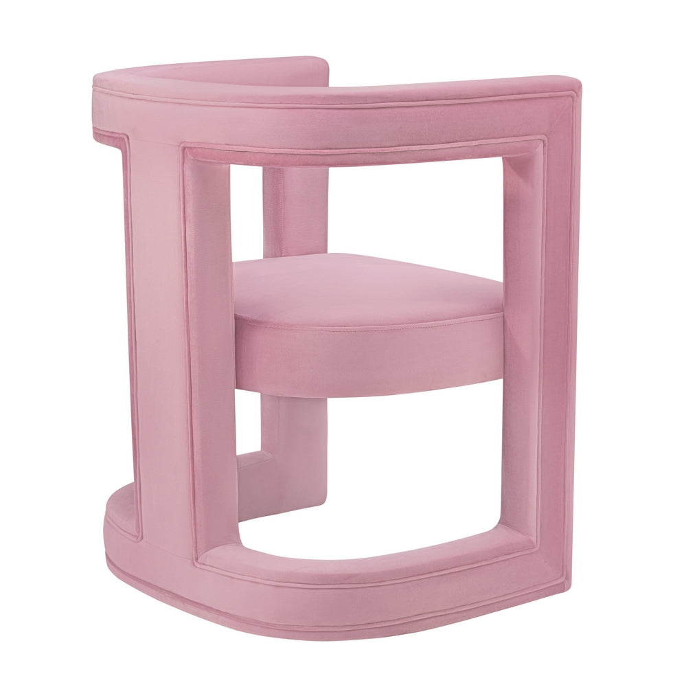 Ada Pink Velvet Upholstered Chair