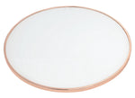 Alivia Rose Gold Metal/Frosted Glass Round End Table