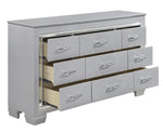 Allura Silver Wood Dresser with Alligator Embossing