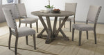 Anna Antique Light Grey Wood Dining Table