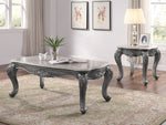 Ariadne Marble/Platinum Wood Coffee Table