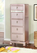 Avior Rose Gold Wood Swivel Chest